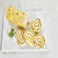Baked Ham-and-Spinach Omelet Roll image