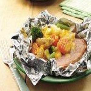 Grilled Cheesy Ham Supper Packs_image