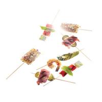 Ham, Cheese, and Pickle Skewers image