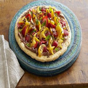 Fruit-Topped Chocolate Cream Pizza image