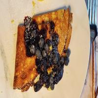 Crepes With Blueberry Compote Recipe by Tasty_image