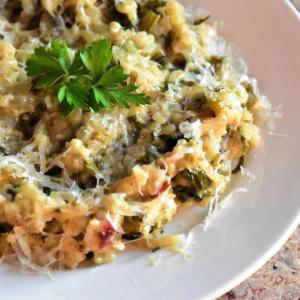 Slow Cooker Beet Green Risotto_image