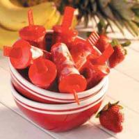 Strawberry Banana Ice Pops image