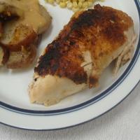 Roasted Herbed Chicken With Potatoes and Creamy Lemon Sauce image