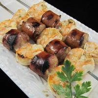 Grilled Shrimp and Sausages_image