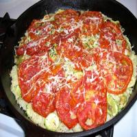 Zucchini Tomato Rice Gratin image