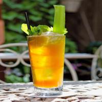 Pimm's Cup With Muddled Cucumber image
