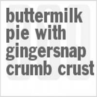 Buttermilk Pie With Gingersnap Crumb Crust_image