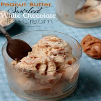 Peanut Butter Swirled White Chocolate Ice Cream_image