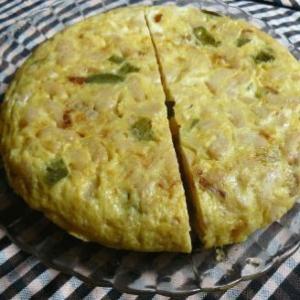 beans and onion omelette_image