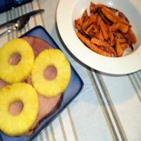Grilled Ham With Pineapple and Cantaloupe image