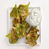 Caraway Cabbage Chips with Dill Yogurt image