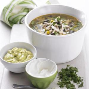 Mexican chicken & wild rice soup image