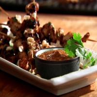 Chicken Skewers with Peanut-Ginger Marinade image
