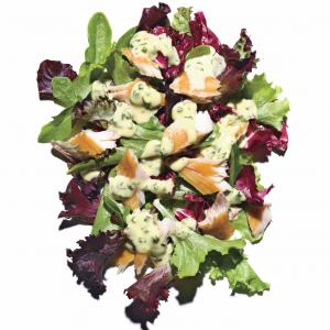 Spring Greens with Smoked Fish and Herbed Aioli_image