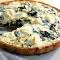 Goat's cheese & watercress quiche image