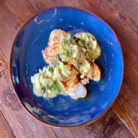 Grilled Halibut with Sauce Gribiche_image