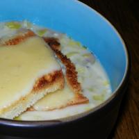 Leek Soup With Brie Toasts image