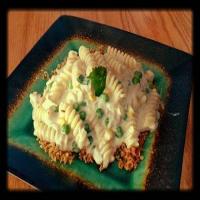 Creamy Tuna Casserole with Pasta Peas and Corn image