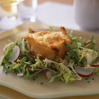 Goat Cheese Souffles in Phyllo Cups with Frisée Salad_image