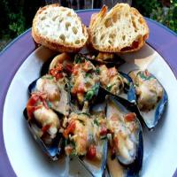 Mussels with Basil Cream/Cozze Con Crema E Basilic image