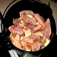 Dutch Oven Hot Peglegs and Wings (Chicken) image