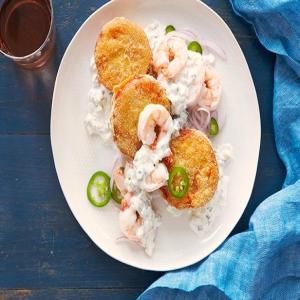 Pickled Shrimp and Fried Tomatoes image