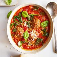 Meatball & tomato soup image
