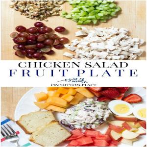Easy Chicken Salad Fruit Plate_image