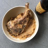 Pork Chops with Oniony Mashed Potatoes and Cider Gravy image