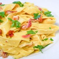 Bacon, Egg and Cheese Pappardelle_image