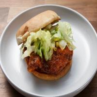 Hot Fried Chicken with Iceberg-Pickle Slaw_image