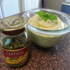 Pesto and Fresh Basil Hummus_image