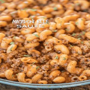 Macaroni Beef Saute - Plain Chicken_image