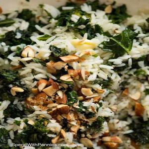Garlic Butter Kale Rice - Spend With Pennies_image