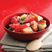 Tomato Bread Salad with Olives and Mint image