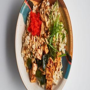 Spicy Tofu-Rice Bowls With Pickled Shiitake Mushrooms image