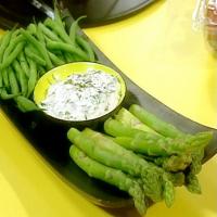 Asparagus and Green Beans with Tarragon Lemon Dip image