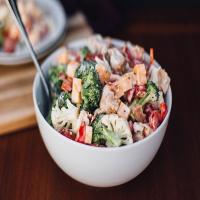 Broccoli, Cauliflower & Chicken Salad image