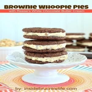 Reese's White Chocolate Brownie Whoopie Pies_image