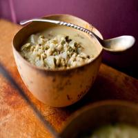 Mung Bean Dal With Apples and Coconut Tarka image