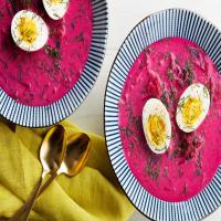 Chilled Beet Soup With Buttermilk, Cucumbers, and Dill (Chlodnik) image