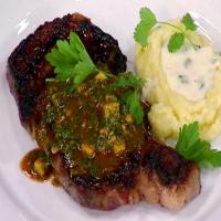 Grilled Rib Eye Steak with Mango Chimichurri_image