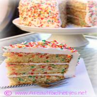 Sprinkle Cake with Swiss Meringue Buttercream Recipe - (4.5/5)_image