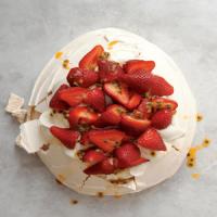 Strawberry-Passion Fruit Pavlova image