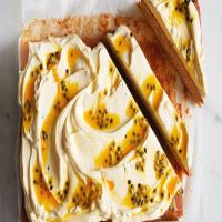 Banana Sheet Cake with Passion-Fruit Frosting_image