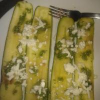 Pan-Fried Zucchini with Lemon, Feta Cheese, and Parsley image