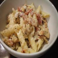 Penne Pasta with Chicken & Asiago Cream Sauce_image
