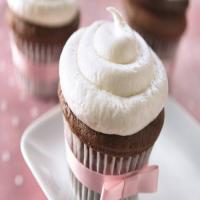 Chocolate Cupcakes with White Truffle Frosting image