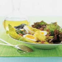 Red Romaine Salad with Walnuts and Eggs image